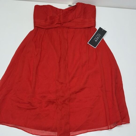 🔥 J Crew  Taryn Dress Red Size P4 wedding and parties New - Picture 12 of 15